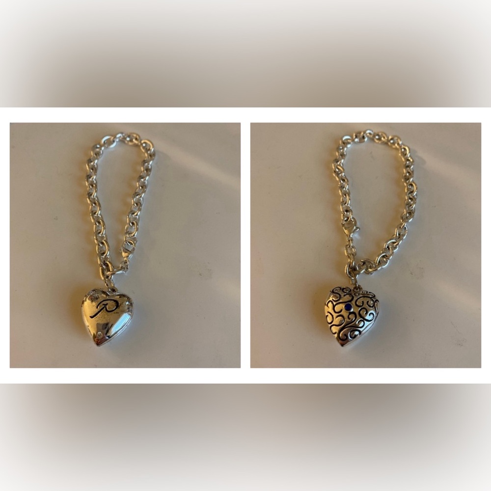 Set of 2 Silver Locket Bracelets